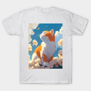 Orange and white cat T-Shirt